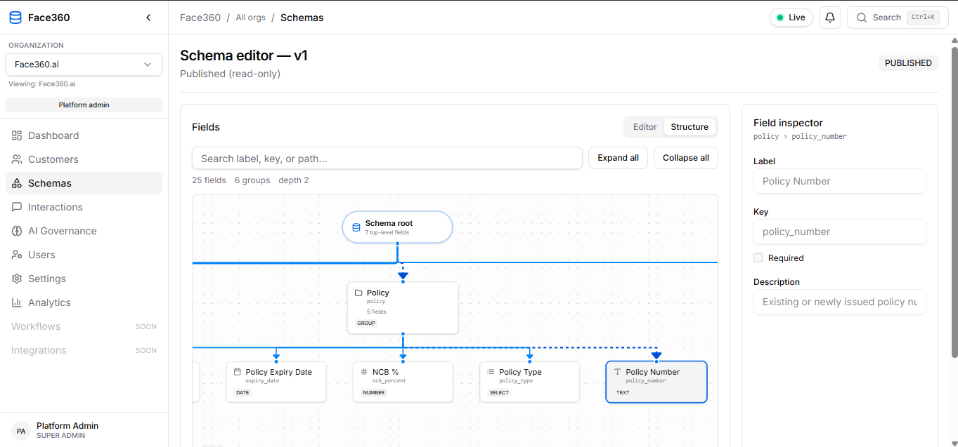 Define your customer model — no code, no fixed CRM template